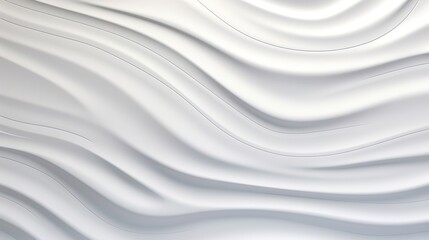 Abstract white wavy background with subtle light and shadow.