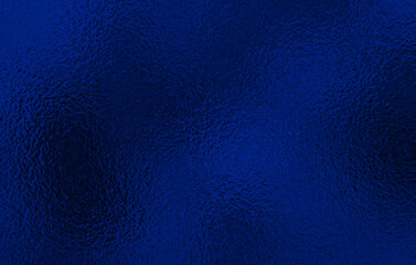 Dark blue foil glass texture background. Abstract gradient bright light reflection and shiny rough texture surface. Glass Effect background 