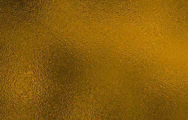 gold or orange foil texture background. Abstract gradient bright and shiny light reflection rough texture surface. Glass Effect background 