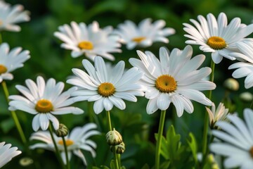 Daisy flowers close up