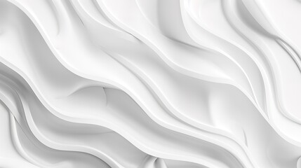 Abstract white wavy background, perfect for modern design.