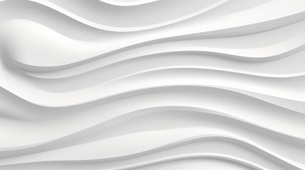 Obraz premium Abstract white wavy background, smooth and elegant.