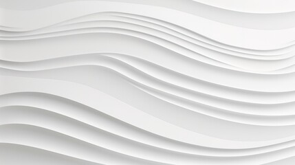 Obraz premium Abstract white wavy pattern background.