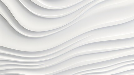 Abstract white wavy pattern background.