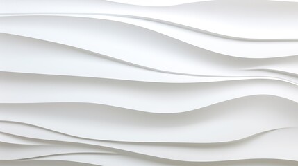 Obraz premium Abstract white wavy pattern background.