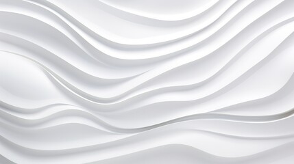 Fototapeta premium Abstract white wavy pattern background.