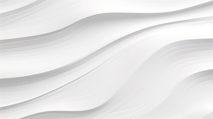 Obraz premium Abstract white wavy pattern, 3D render.