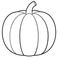 pumpkin isolated on white, calabaza vector illustration, food vector art, calabaza silhouette,  halloween pumpkin vector icon, pumpkin cartoon line art, eps