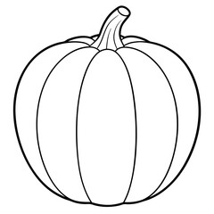 pumpkin isolated on white, calabaza vector illustration, food vector art, calabaza silhouette,  halloween pumpkin vector icon, pumpkin cartoon line art, eps