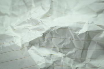 crumpled line paper texture background,  blank sheet notebook