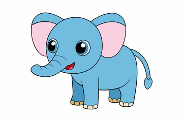 Naklejka premium baby elephant