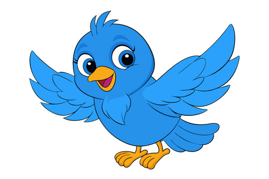 blue bird cartoon