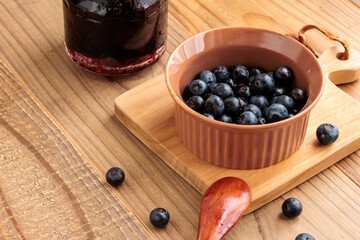 自家製のブルーベリージャム