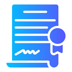 Fototapeta premium document gradient icon