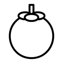 mangosteen Line Icon