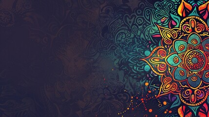 Mandala abstract modern floral background design