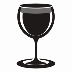 glass isolated on white, wine glass vector illustration, glass of wine vector art, glass of wine silhouette, tea cup vector icon, glass of wine cartoon line art, eps