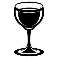 glass isolated on white, wine glass vector illustration, glass of wine vector art, glass of wine silhouette, tea cup vector icon, glass of wine cartoon line art, eps