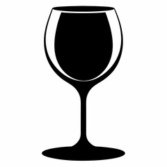 glass isolated on white, wine glass vector illustration, glass of wine vector art, glass of wine silhouette, tea cup vector icon, glass of wine cartoon line art, eps