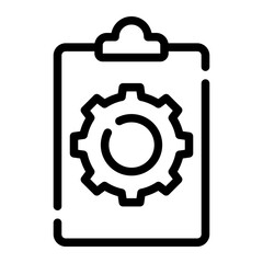 clipboard line icon