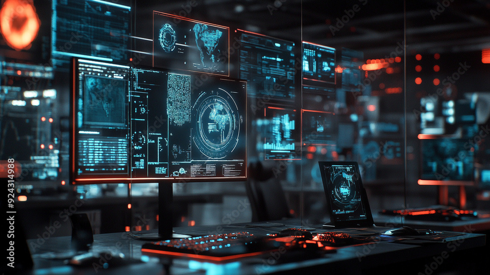 Poster advanced cyber threat detection with real-time monitoring and security tools in a cybersecurity oper