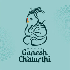vector ganesh chaturthi background template