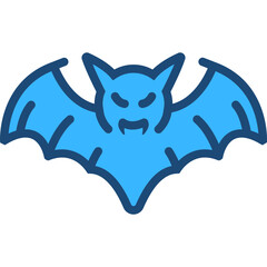 Spooky Blue Icon Design Vector