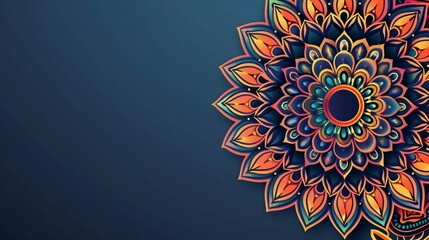 Mandala abstract modern floral background design