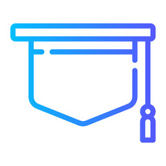 college gradient icon