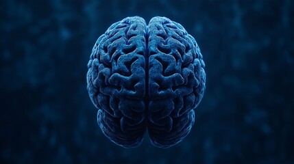 A stunning digital representation of a brain, showcasing intricate details against a dark, abstract background.