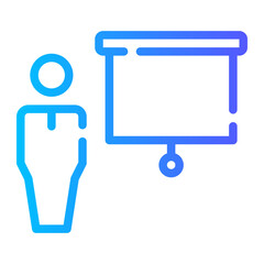 presentation gradient icon