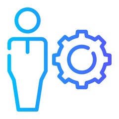 work process gradient icon