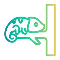 chameleon Line Gradient Icon