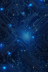 Vector illustration of a detailed electronic circuit board frame background design