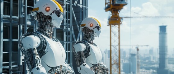 Future of Construction: Hybrid Intelligence Robots Collaborating with Human Engineers on Urban Building Site