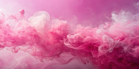 Obraz premium Pink smoke dispersing on a soft background , pink, smoke, abstract, pastel, gentle, ethereal, dreamy, soft, delicate