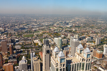 Modern Architecture Tower Buildings, Downtown Chicago, Illinois, United States