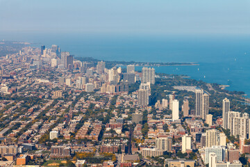 Modern Architecture Tower Buildings, Downtown Chicago, Illinois, United States