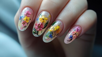 Floral Nail Art Design