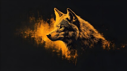 wolf in the night