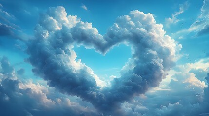 heart shaped clouds