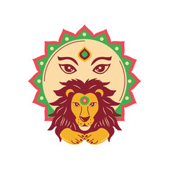 hindu mythological of durga puja on navratri