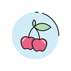 Cherry vector icon