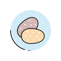 Potato vector icon