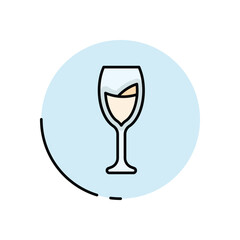 Wine Glass vector icon