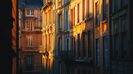 Golden Hour in a Parisian Alley