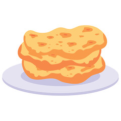 india food baked naan bread