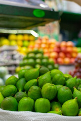 Display of a bag of Higuera, Fig, breva (Ficus carica), in a local market in the city of Medellin, Colombia.