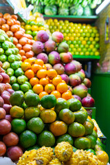 fruits and vegetables at the market