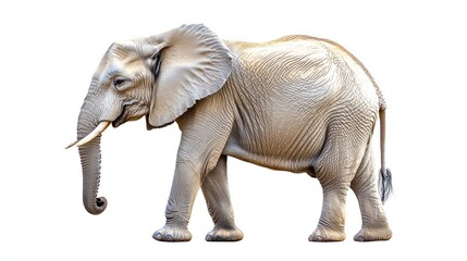 Obraz premium A Majestic Elephant in Profile